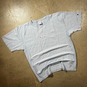 Vintage 90s Champion Reverse Weave T-Shirt Large Grey